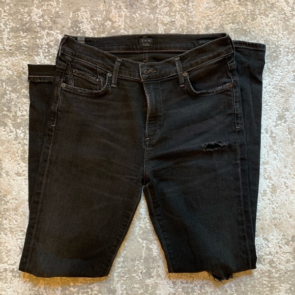 Citizens Of Humanity Denim - Citizens of Humanity High Rise Distressed Jeans